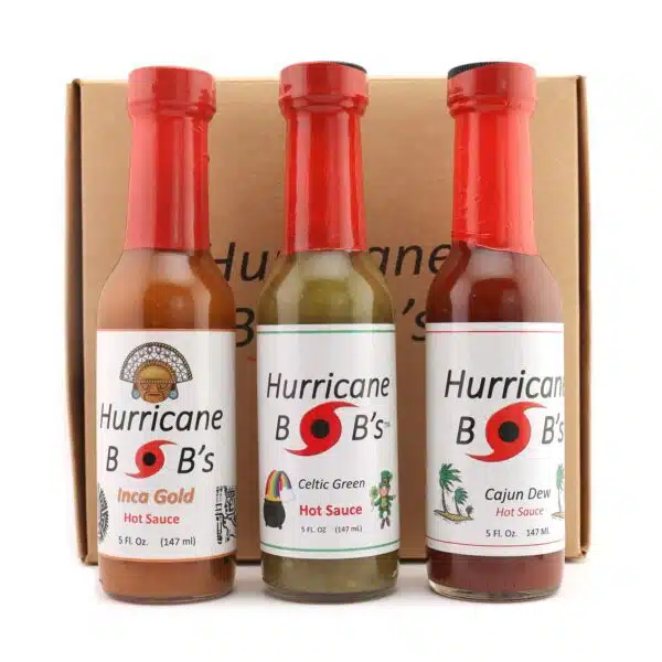 Hurricane Bobs Hot Sauce 3 Pack Box Set